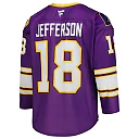 Zennovawear Justin Jefferson Minnesota Vikings Hockey Jersey - Purple