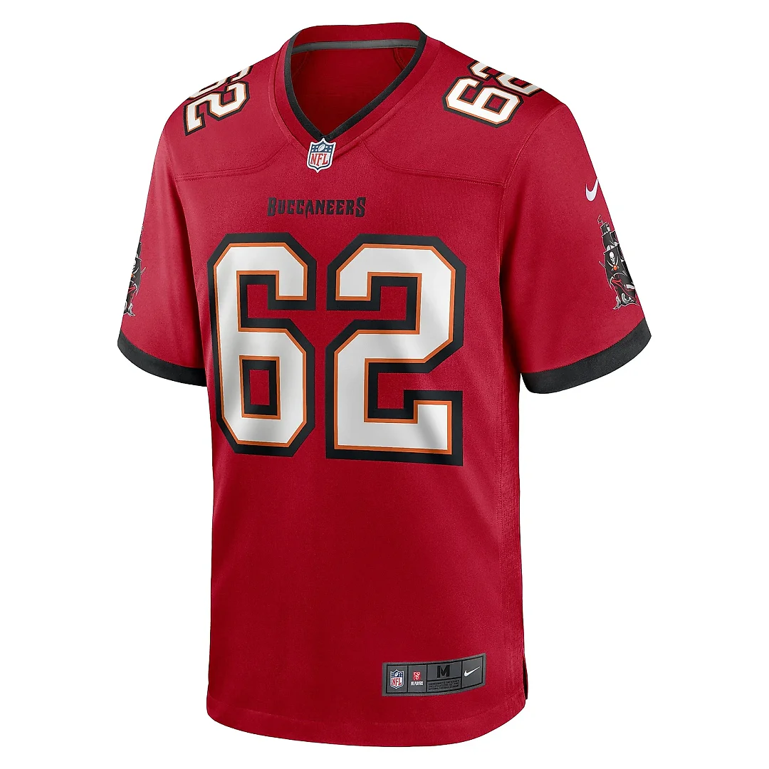 Zennovawear Men's Graham Barton Pick No. 26 Red Player Game Jersey