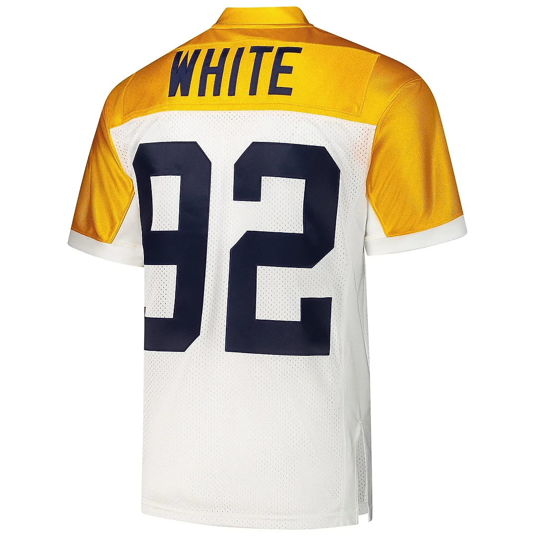 Zennovawear Men's Green Bay Packers 1994 Reggie White Mitchell & Ness White Throwback Retired Player Jersey