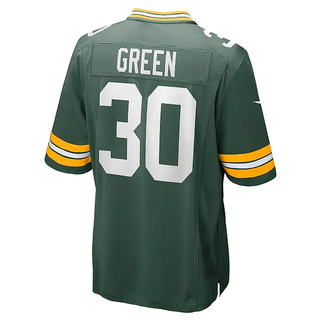 Zennovawear Men's Green Bay Packers Ahman Green Green Team Retired Player Game Jersey