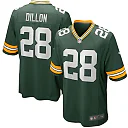 Zennovawear Men's Green Bay Packers AJ Dillon Green Team Game Jersey