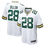 Zennovawear Men's Green Bay Packers AJ Dillon White Game Player Jersey