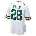 Zennovawear Men's Green Bay Packers AJ Dillon White Game Player Jersey
