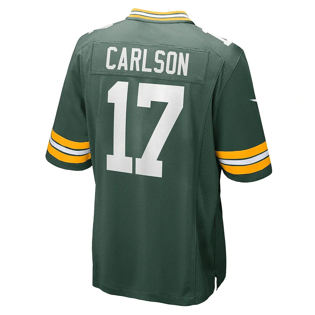 Zennovawear Men's Green Bay Packers Anders Carlson Green Game Jersey