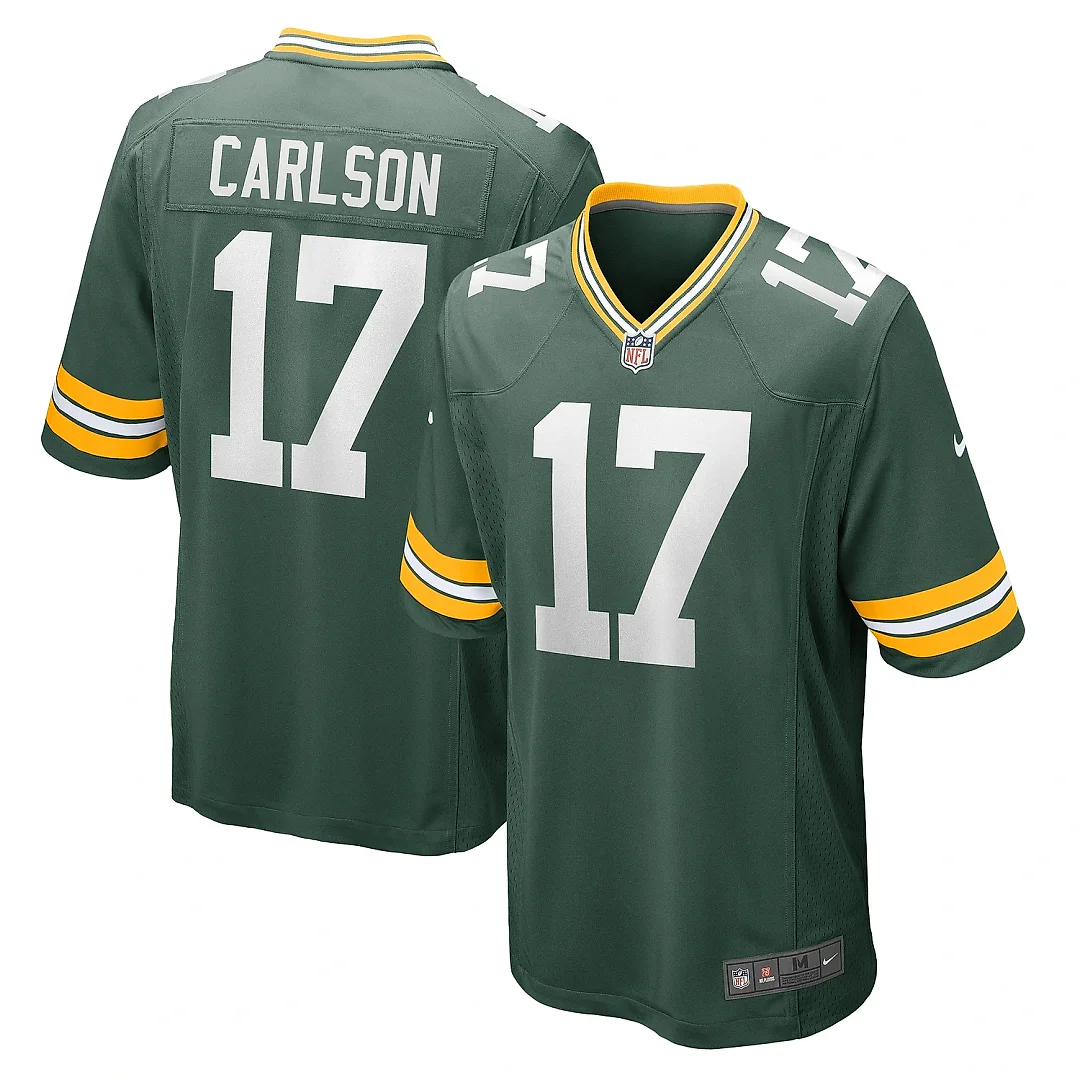Zennovawear Men's Green Bay Packers Anders Carlson Green Game Jersey