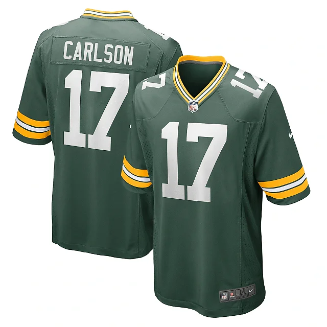 Zennovawear Men's Green Bay Packers Anders Carlson Green Game Jersey
