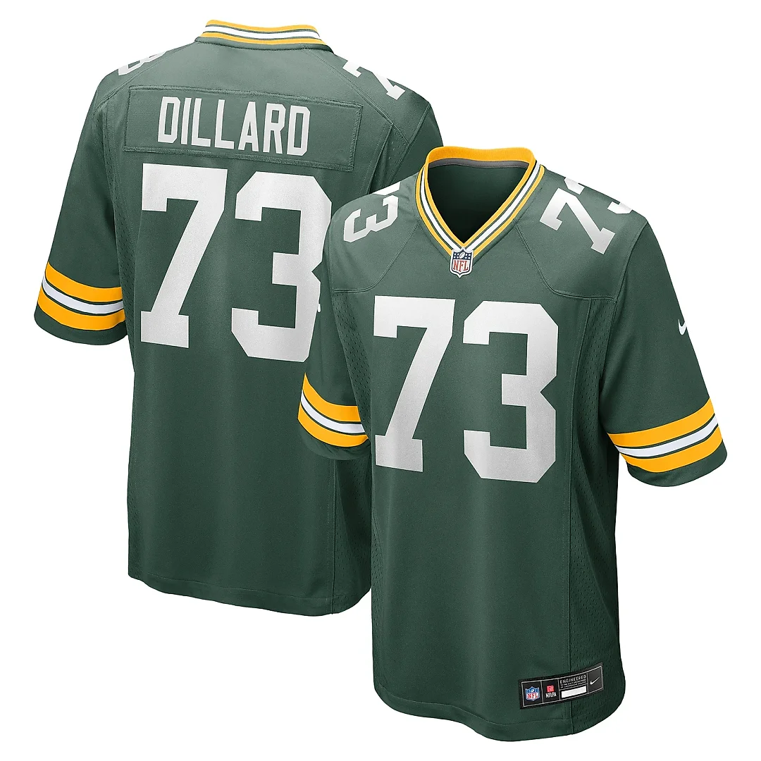Zennovawear Men's Green Bay Packers Andre Dillard Green Game Jersey