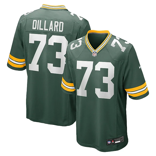 Zennovawear Men's Green Bay Packers Andre Dillard Green Game Jersey