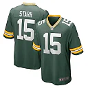 Zennovawear Men's Green Bay Packers Bart Starr Green Retired Player Game Jersey
