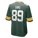 Zennovawear Men's Green Bay Packers Ben Sims Green Team Game Jersey
