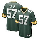 Zennovawear Men's Green Bay Packers Brenton Cox Jr. Green Game Jersey