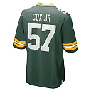 Zennovawear Men's Green Bay Packers Brenton Cox Jr. Green Game Jersey