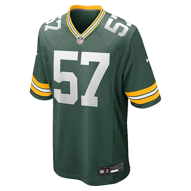 Zennovawear Men's Green Bay Packers Brenton Cox Jr. Green Game Jersey