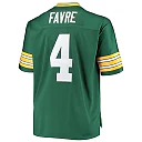 Zennovawear Men's Green Bay Packers Brett Favre Mitchell & Ness Green Big & Tall 1996 Retired Player Jersey