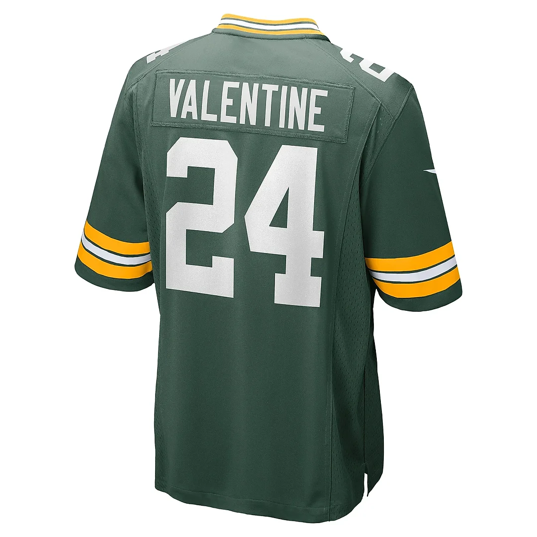 Zennovawear Men's Green Bay Packers Carrington Valentine Green Game Jersey