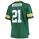 Zennovawear Men's Green Bay Packers Charles Woodson Mitchell & Ness Green Big & Tall 2010 Retired Player Jersey