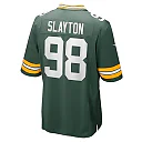 Zennovawear Men's Green Bay Packers Chris Slayton Green Game Player Jersey