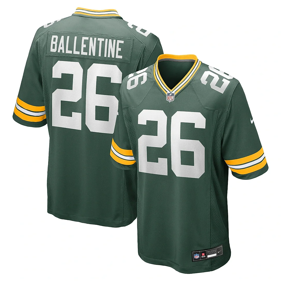 Zennovawear Men's Green Bay Packers Corey Ballentine Green Game Jersey