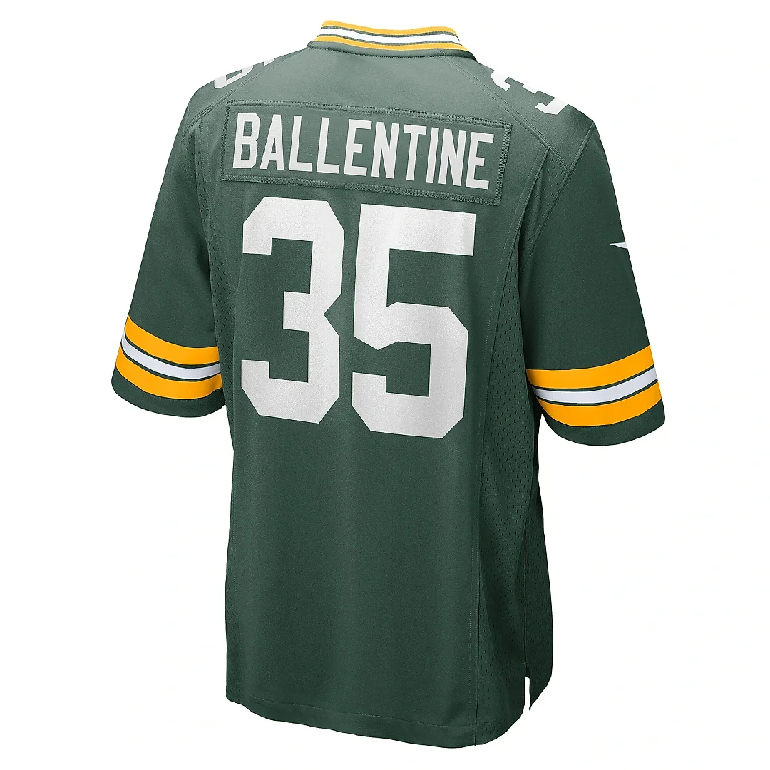 Zennovawear Men's Green Bay Packers Corey Ballentine Green Home Game Player Jersey