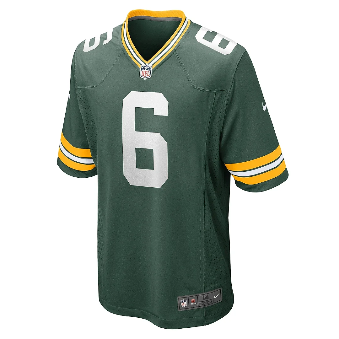 Zennovawear Men's Green Bay Packers Dallin Leavitt Green Game Player Jersey