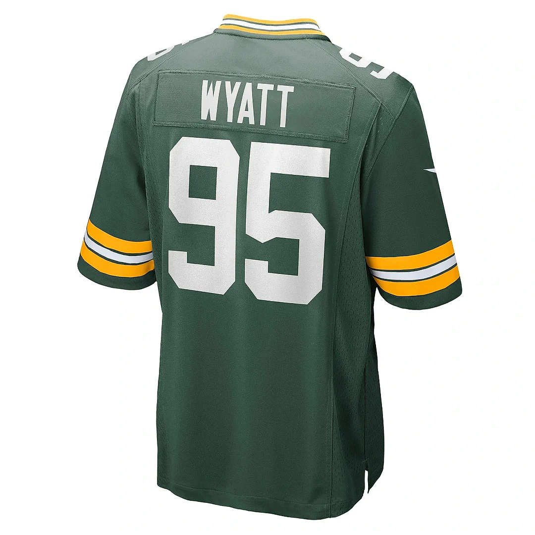 Zennovawear Men's Green Bay Packers Devonte Wyatt Green Player Game Jersey