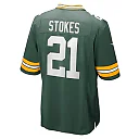 Zennovawear Men's Green Bay Packers Eric Stokes Green Player Game Jersey