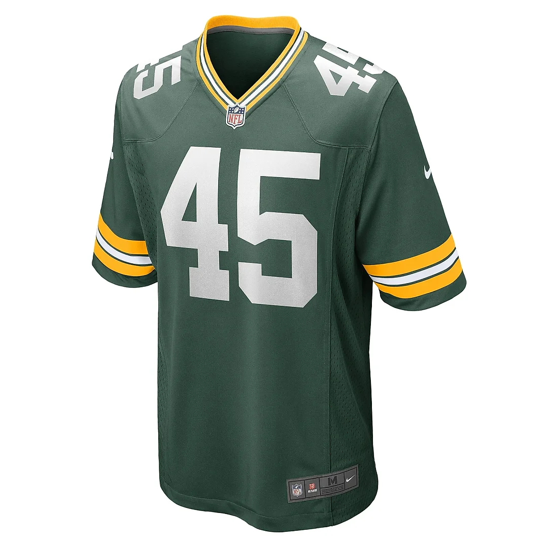 Zennovawear Men's Green Bay Packers Eric Wilson Green Home Game Player Jersey