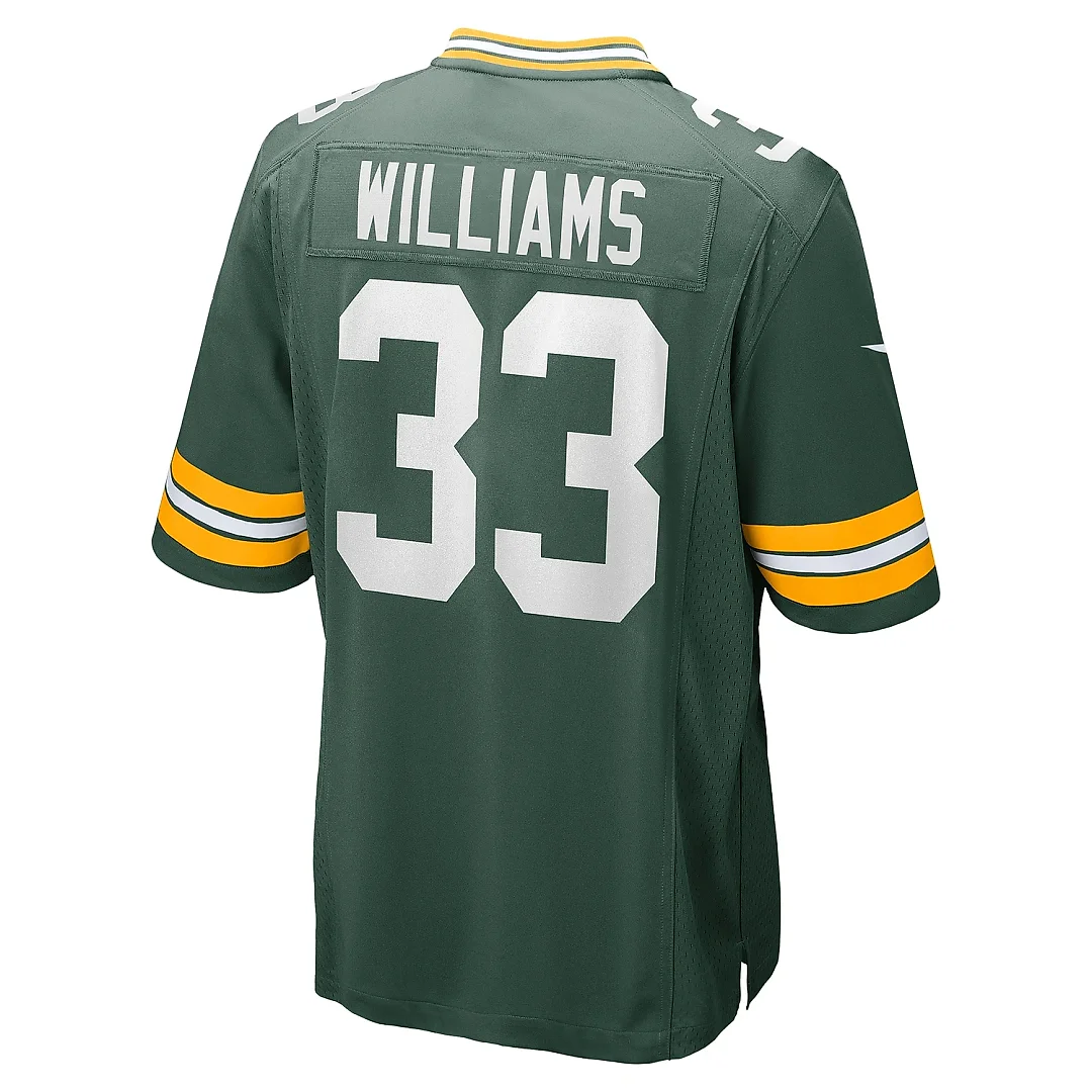 Zennovawear Men's Green Bay Packers Evan Williams Green Game Jersey