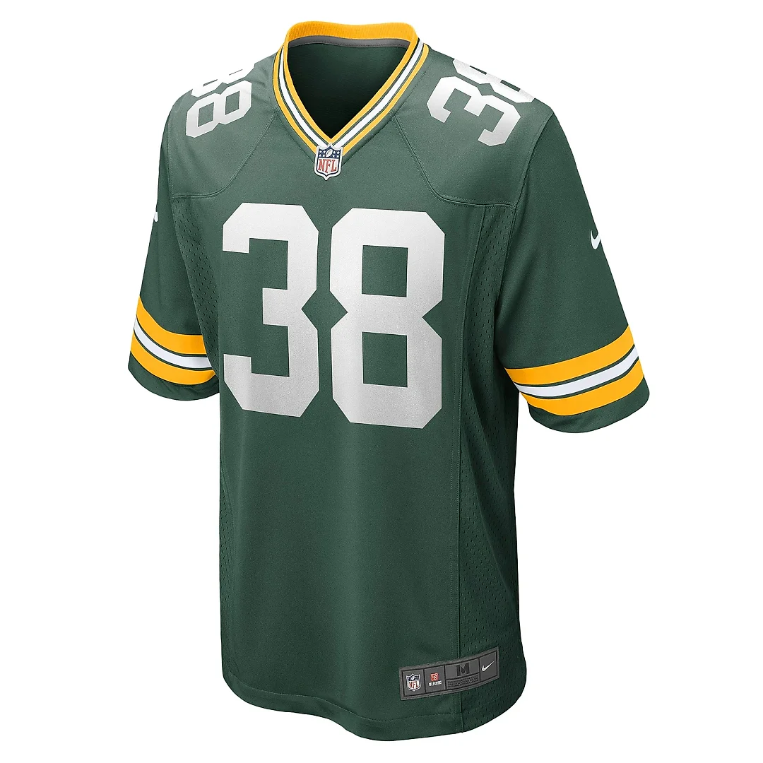 Zennovawear Men's Green Bay Packers Innis Gaines Green Game Jersey