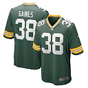Zennovawear Men's Green Bay Packers Innis Gaines Green Game Jersey