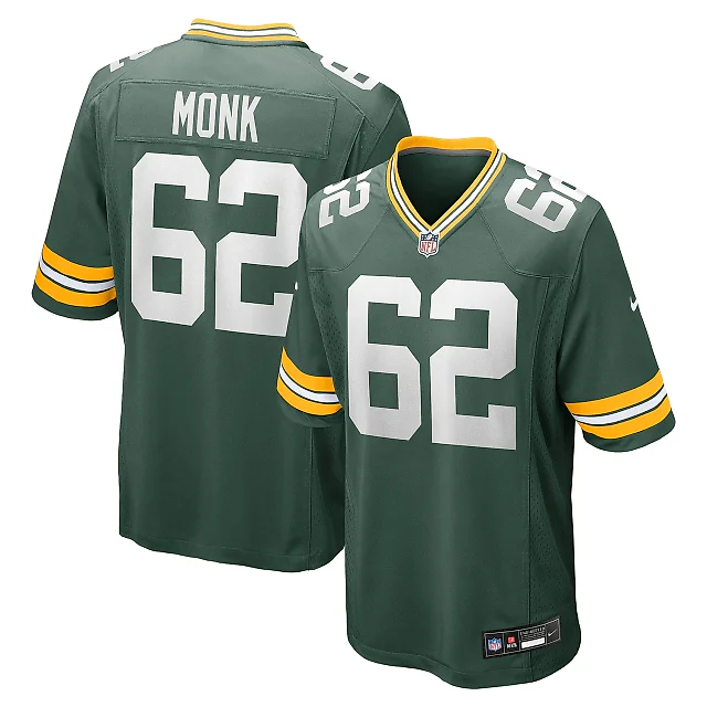 Zennovawear Men's Green Bay Packers Jacob Monk Green Game Jersey