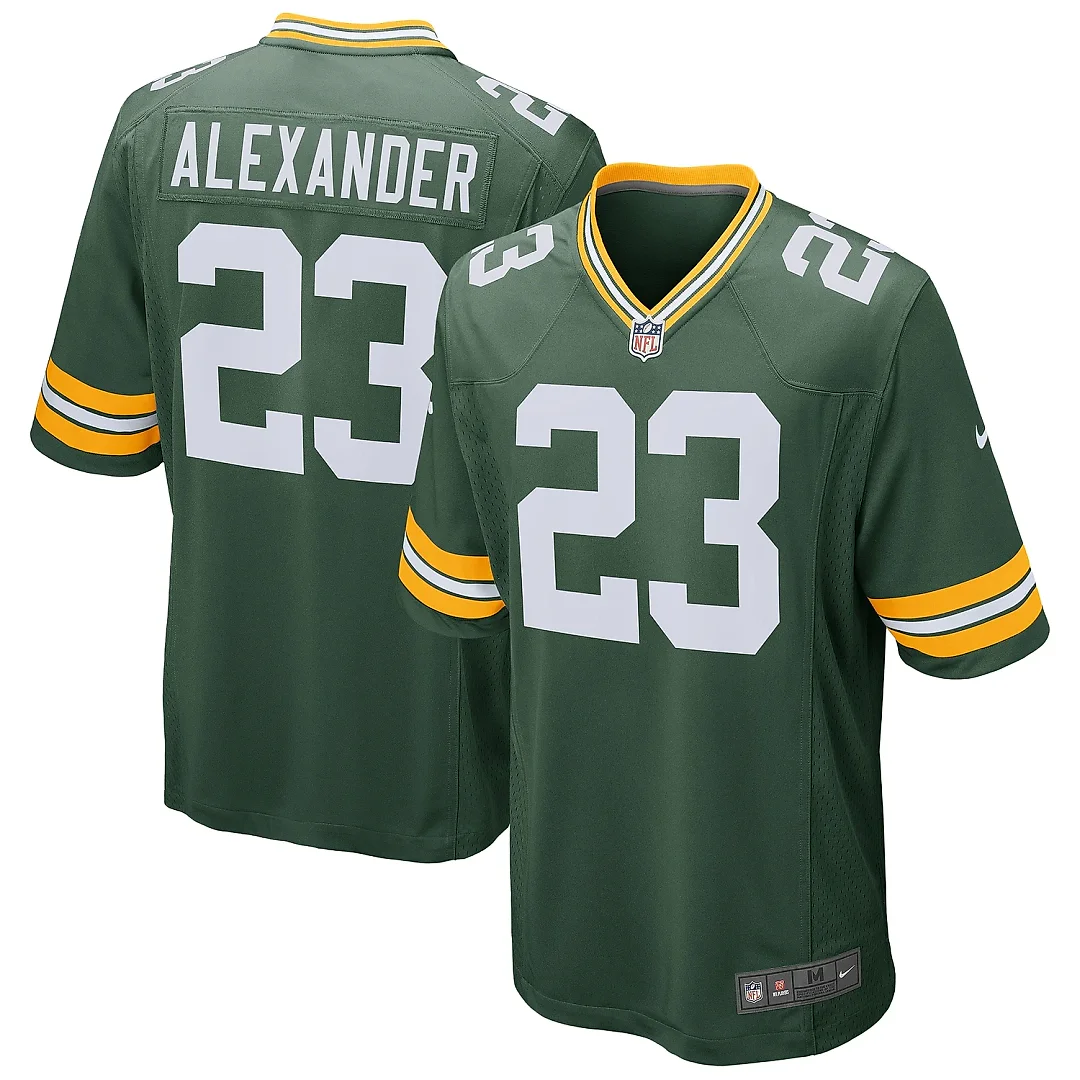 Zennovawear Men's Green Bay Packers Jaire Alexander Green Game Jersey