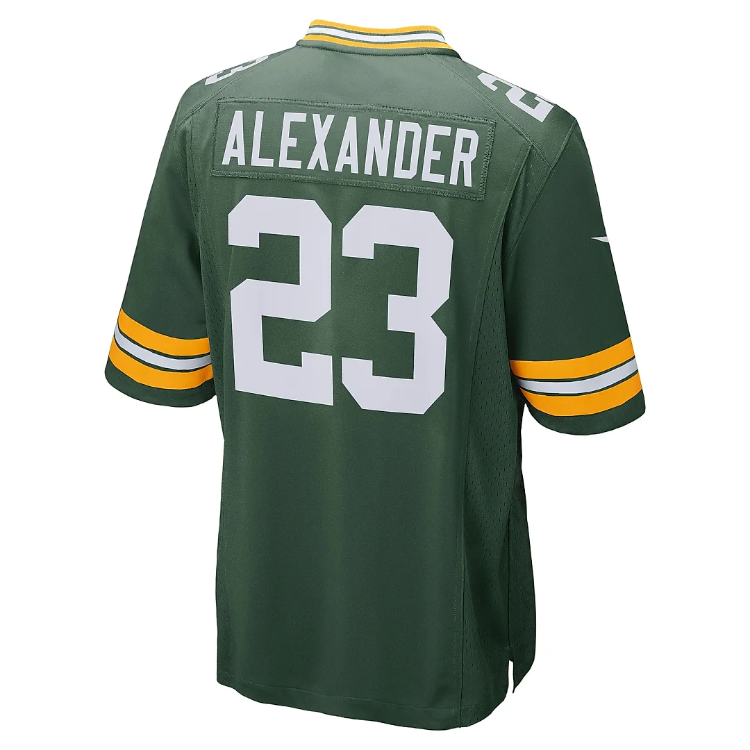 Zennovawear Men's Green Bay Packers Jaire Alexander Green Game Team Jersey