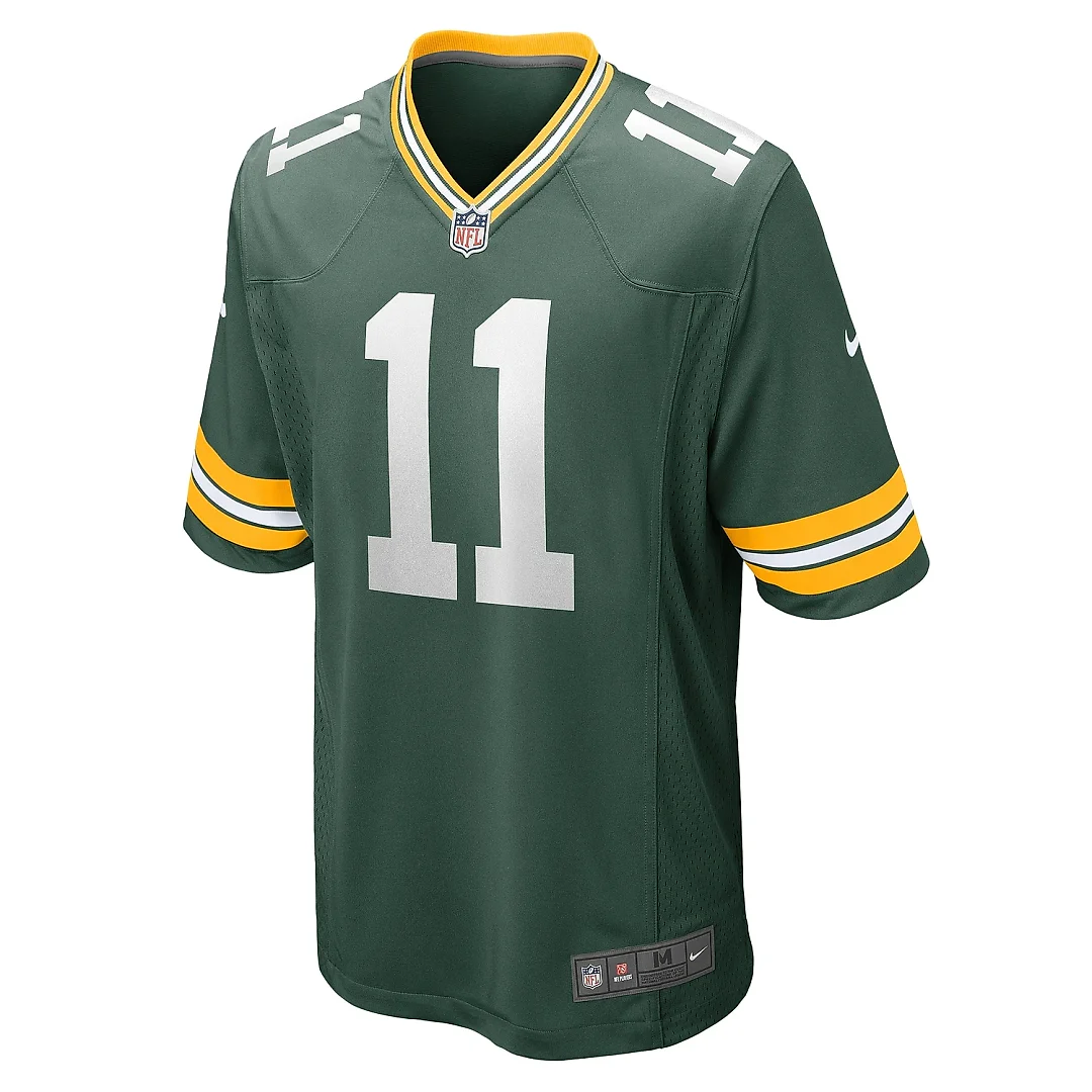 Zennovawear Men's Green Bay Packers Jayden Reed Green Game Jersey