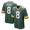 Zennovawear Men's Green Bay Packers Josh Jacobs Green Team Game Jersey