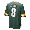 Zennovawear Men's Green Bay Packers Josh Jacobs Green Team Game Jersey