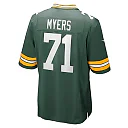 Zennovawear Men's Green Bay Packers Josh Myers Green Game Jersey