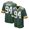 Zennovawear Men's Green Bay Packers Karl Brooks Green Game Jersey