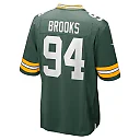 Zennovawear Men's Green Bay Packers Karl Brooks Green Game Jersey