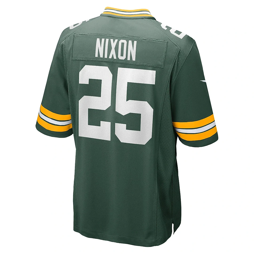 Zennovawear Men's Green Bay Packers Keisean Nixon Green Game Player Jersey