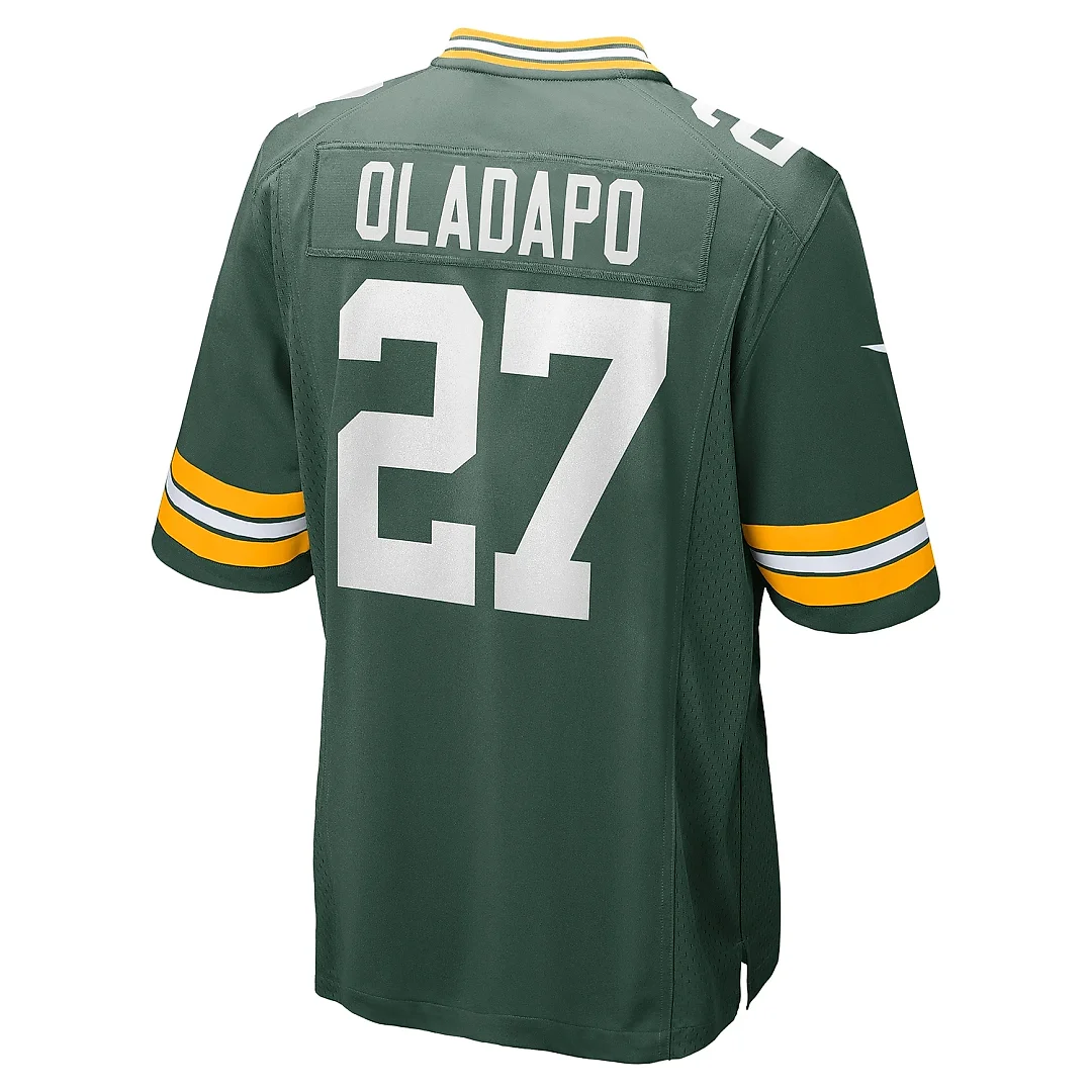 Zennovawear Men's Green Bay Packers Kitan Oladapo Green Game Jersey
