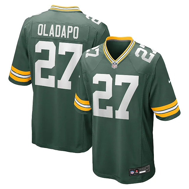 Zennovawear Men's Green Bay Packers Kitan Oladapo Green Game Jersey