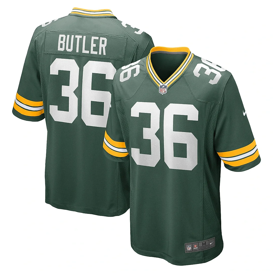 Zennovawear Men's Green Bay Packers LeRoy Butler Green Retired Player Game Jersey