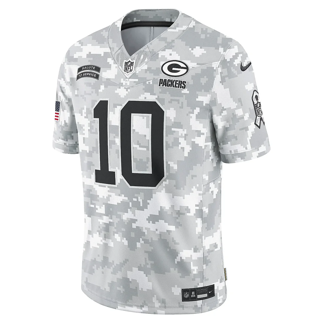 Zennovawear Men's Green Bay Packers Love Arctic Camo 2024 Salute to Service Limited Jersey