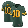 Zennovawear Men's Green Bay Packers Love Green Alternate Game Jersey
