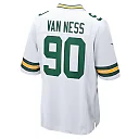 Zennovawear Men's Green Bay Packers Lukas Van Ness White Game Jersey
