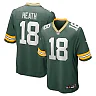 Zennovawear Men's Green Bay Packers Malik Heath Green Game Jersey
