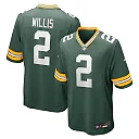 Zennovawear Men's Green Bay Packers Malik Willis Green Game Jersey