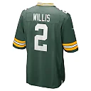 Zennovawear Men's Green Bay Packers Malik Willis Green Game Jersey