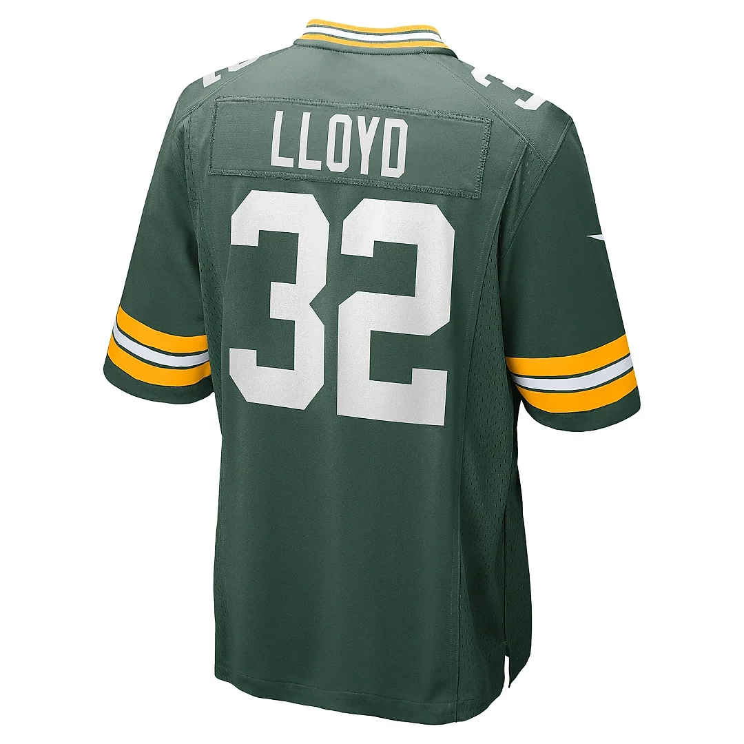 Zennovawear Men's Green Bay Packers MarShawn Lloyd Green Game Jersey